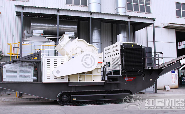 時(shí)產(chǎn)300噸建筑垃圾履帶移動(dòng)粉碎機(jī)