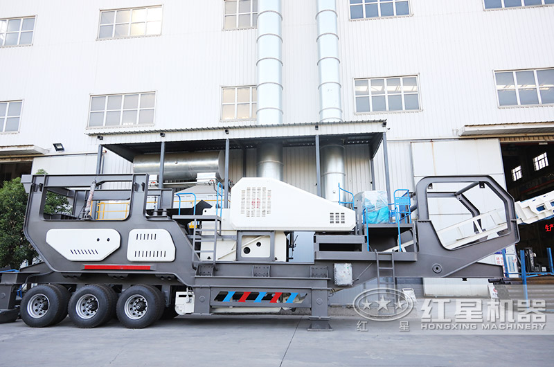 車載移動顎破機，給料粗碎一體機 